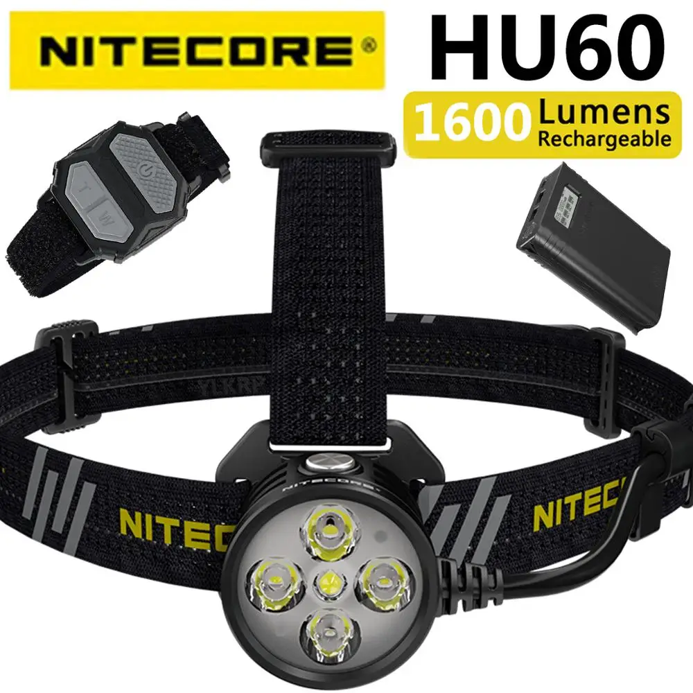 Оригинальное зарядное устройство NITECORE HU60 4 x CREE XP-G3 S3 светодиодный s + 1 XHP35 HD E2