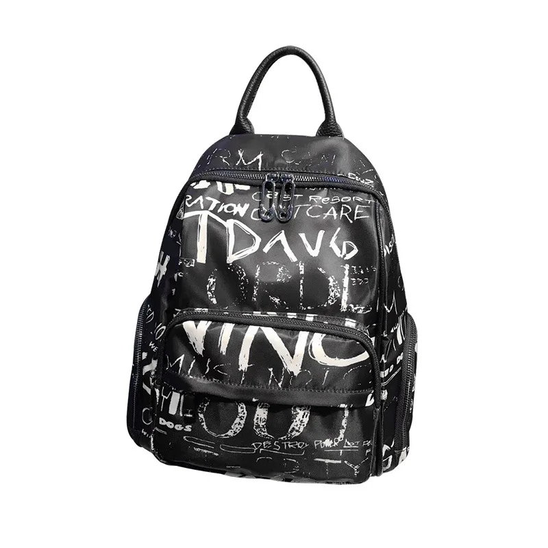 

Backpack women 2021 new large-capacity casual simple trend personality street lightweight student schoolbag