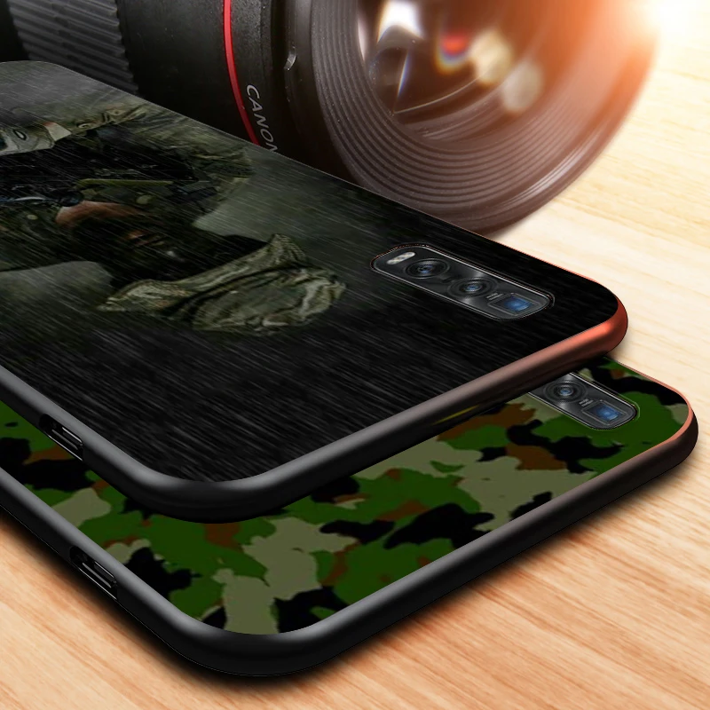 

Camouflage Pattern Camo for OPPO Find X2 A93 A92 A73 A72 A53 A32 A31 A12 A12E A11X A1K AX7 A5 Neo Pro Black Phone Case