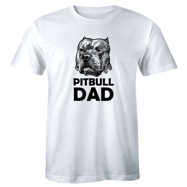 

Pitbull Dad Men's T-Shirt Fur Daddy Father's Day Gift Pet Dog Owner