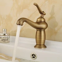 bathroom basin faucet antique bronze faucet single hole washbasin under counter basin hot and cold retro european style faucet