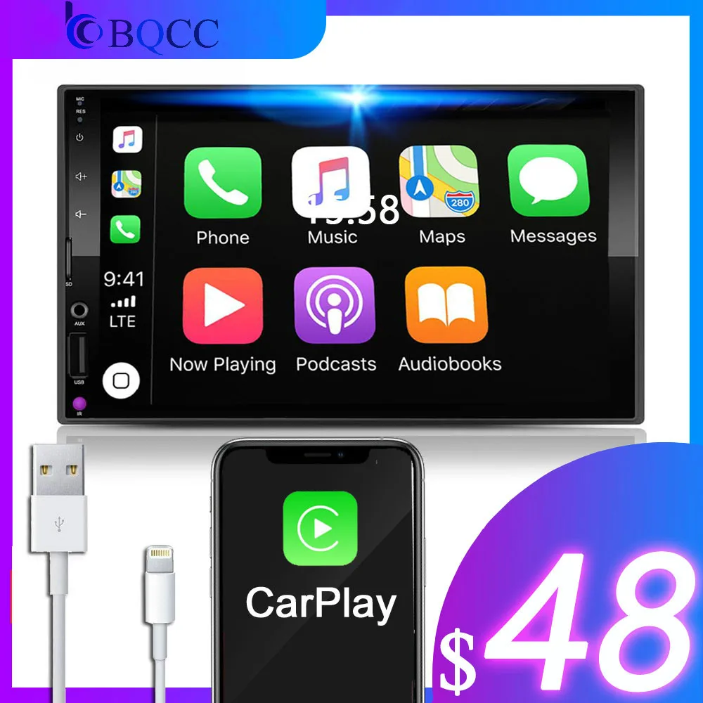 Автомагнитола 2 Din мультимедийный плеер с емкостным сенсорным экраном 7 дюймов