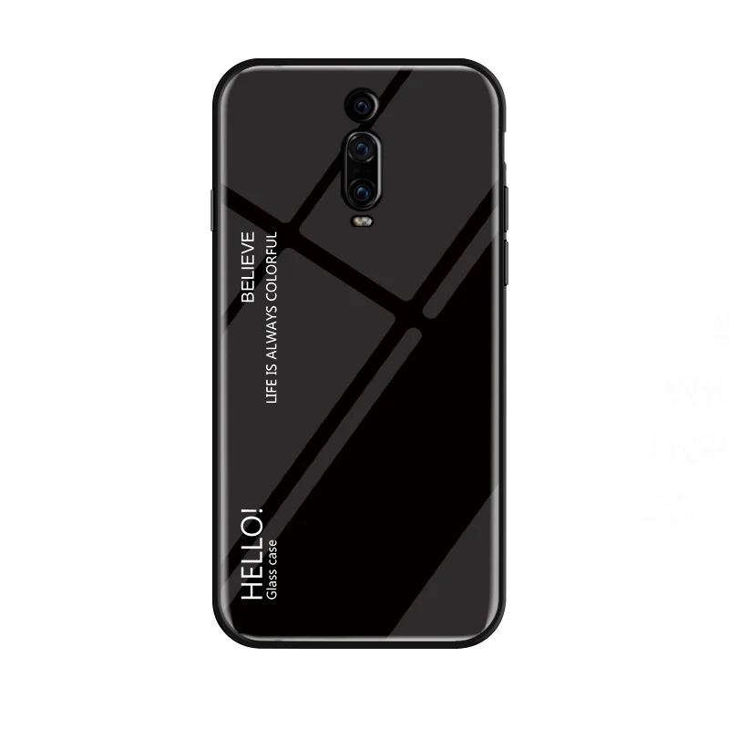 Gradient Phone Case for Redmi Note 7 5A Prime 4X 4 S2 Tempered Glass Xiaomi 7A 6A 6 Pro 5 Plus K20 Back Cover | Мобильные телефоны
