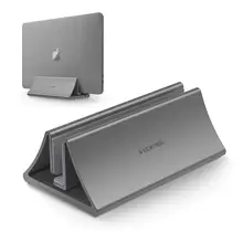 Aluminum Space-Saving Vertical Desktop Stand for MacBook Air/Pro 16 13 15, iPad Pro 12.9,  Chromebook and 11 to 17-inch Laptop