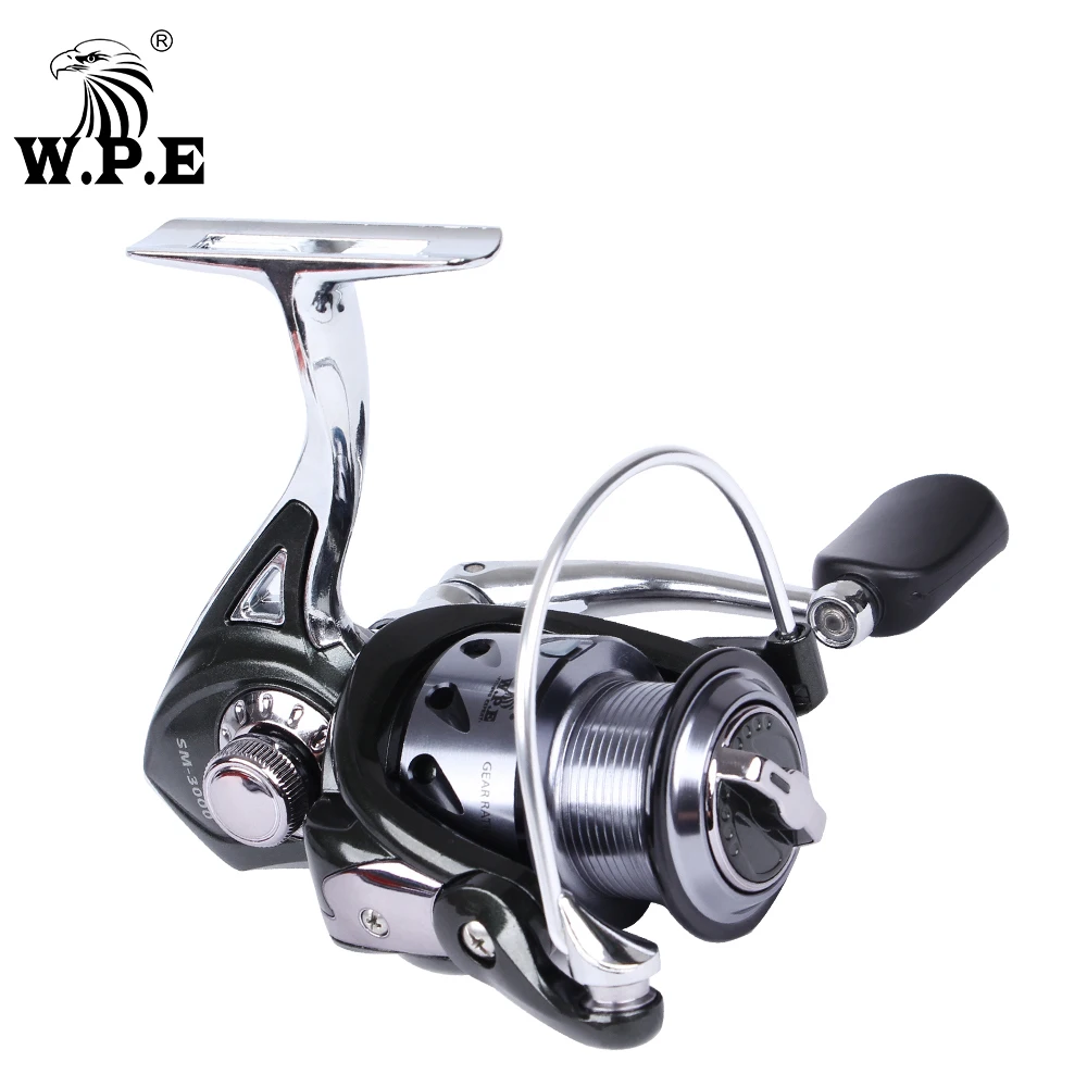 Рыболовная катушка WPE Steel Man 5 1: 1 2000 6000 10 + шарикоподшипники Max Deag 8 кг автоматическая