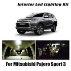 16 шт. Canbus для Mitsubishi Pajero Shogun Pajero Montero Sport 3 III KS 2016-2020 водить автомобиль интерьера светильник фонарь освещения номерного знака