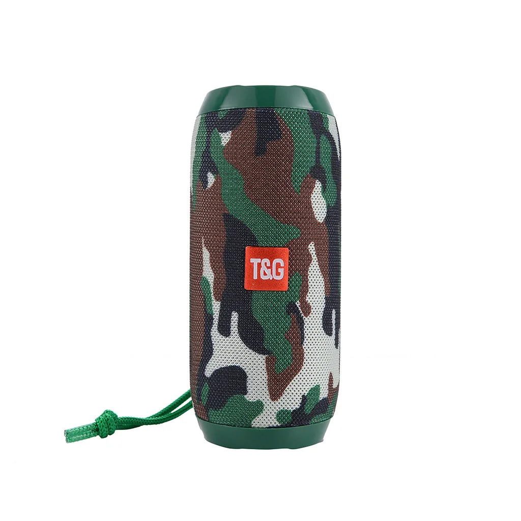 green Портативный беспроводной Bluetooth динамик открытый стерео бас USB/TF/FM радио аудио мини динамик Bluetooth для мобильного телефона громкой связи - Цвет: green