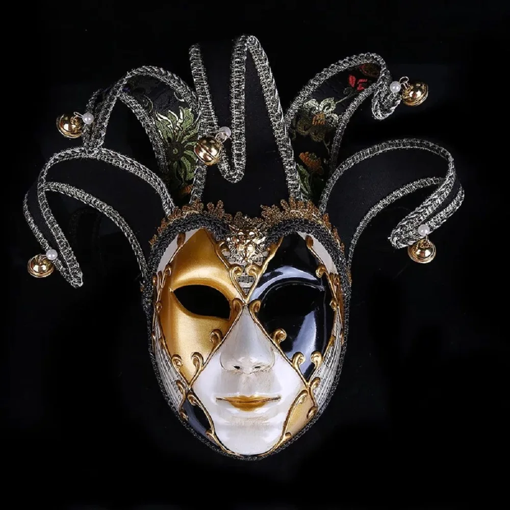 New high-end European and American masquerade masks, Halloween clown masks, performance atmosphere dressing masks