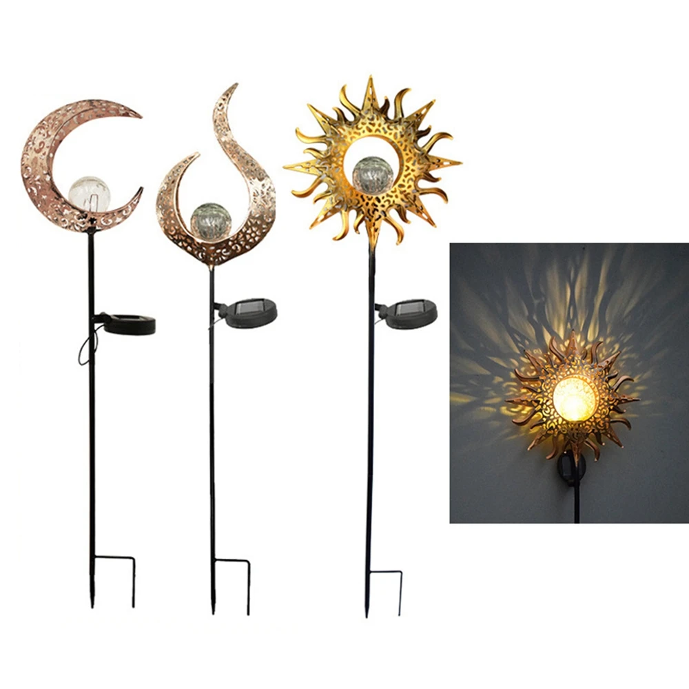 

Светодиодный светильник чный свет пламени Солнце Луна светодиодный садовый свет эффект пламени лампа водонепроницаемый светильник s Пейза...