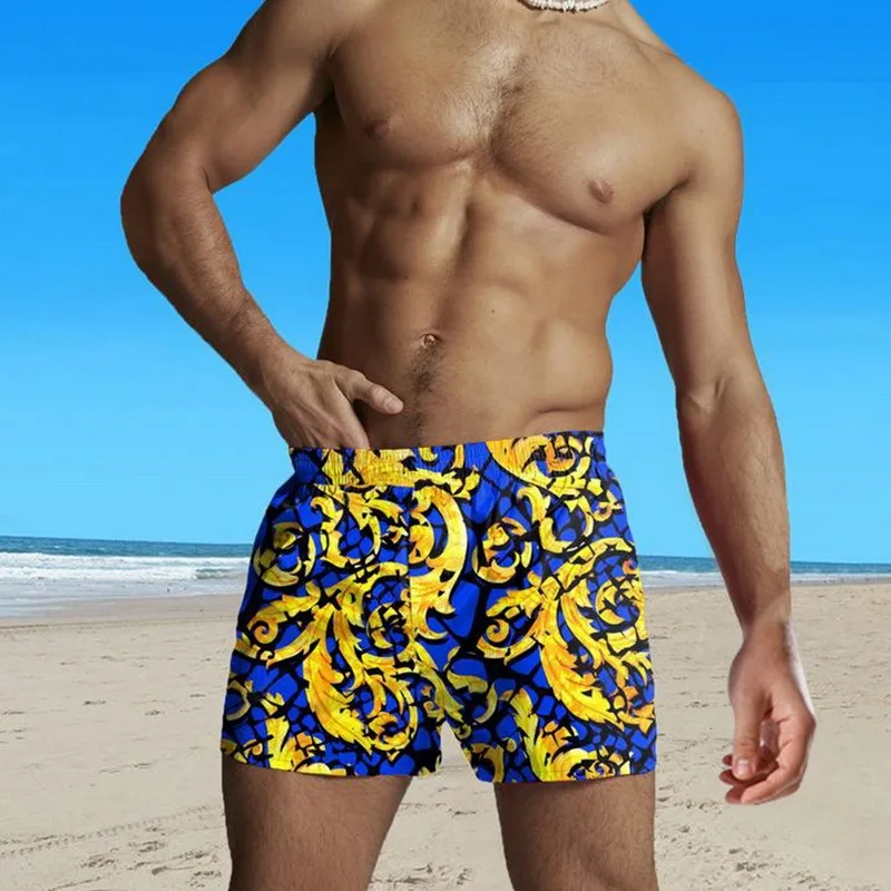 

2021 Fashion Printed Hawaiian Beach Shorts Men's Printed Loose Teen Beach Shorts Men's Shorts