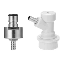 beer brewing carbonation cap with 516inch barb ball lock disconnect setfit for cola soda beerpet bottles