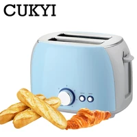 cukyi electric toaster automatic bread baking machine toast sandwich grill oven maker 2 slices household for breakfast eu