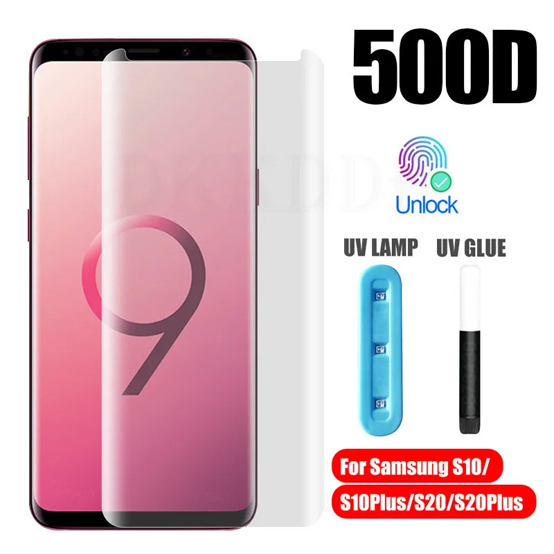 Изогнутое закаленное стекло для Samsung Galaxy S10 S8 S9 Plus S20 | Мобильные телефоны и