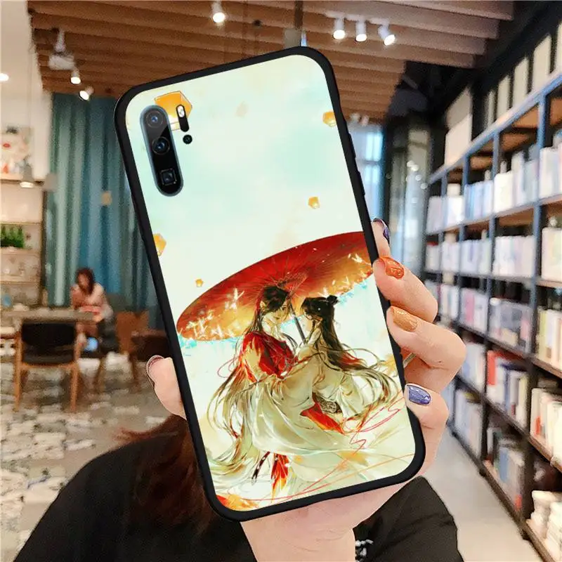 

Aesthetic Chinese style Tian Guan Ci Fu Phone Case For Huawei honor Mate P 9 10 20 30 40 Pro 10i 7 8 a x Lite nova 5t Soft funda