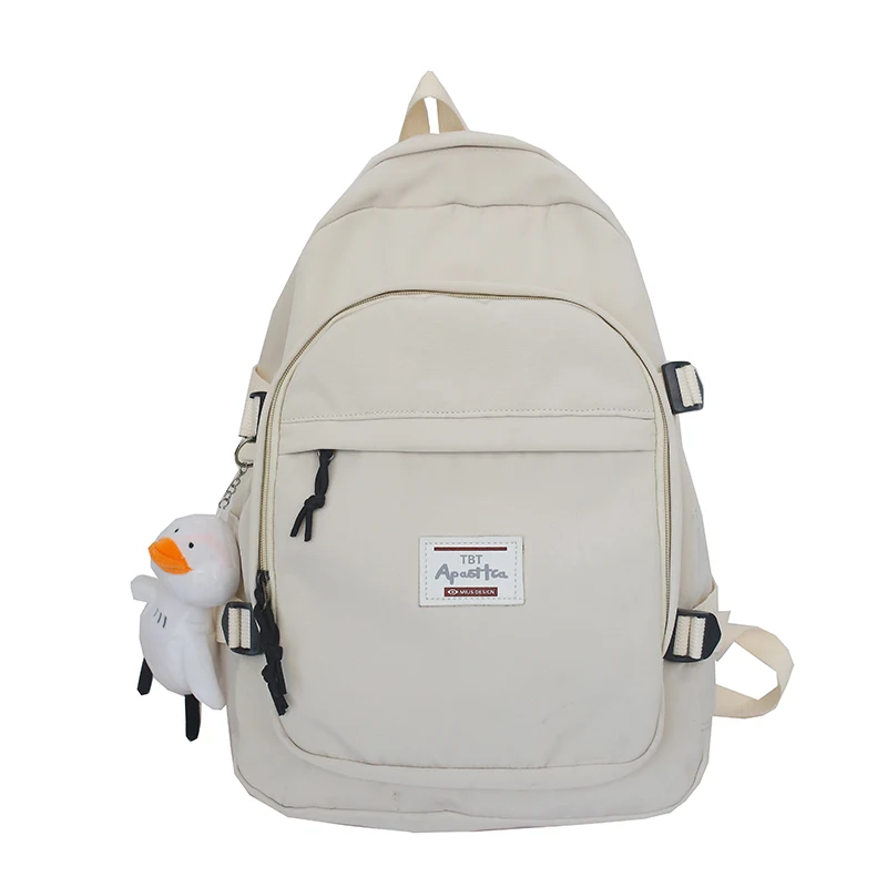 

Solid Color Women's Backpack for Women 2020 Waterproof Multi Pocket Travel Backpacks Large Capacity School Bag for Teenage Girls