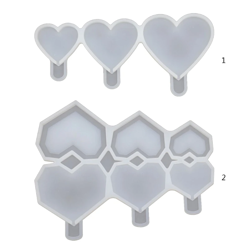 

«Любящее сердце» леденец Силиконовые формы, гибкий, многоразовые и прочный, с украшением в виде кристаллов эпоксидная смола, форма, поделки,...