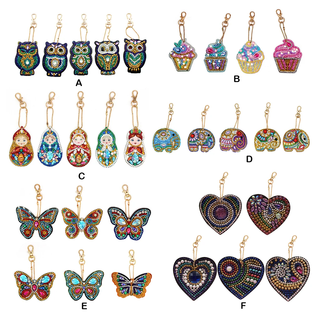 Брелок с алмазной живописью 5D брелок вышивкой в виде креста ювелирный кулоны