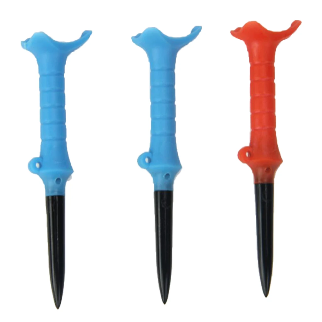 

3 Pieces Plastic Golf Tees Oriented Guide Rotatable Flex Tees Magnetic Rotatable Tees Golf Accessories Golfer Training Aids