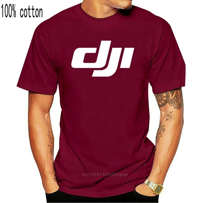 

Новинка, мужская черно-белая футболка Dji Drone Pilot с круглым вырезом и короткими рукавами, хлопковые футболки, модные топы, одежда Lgx11