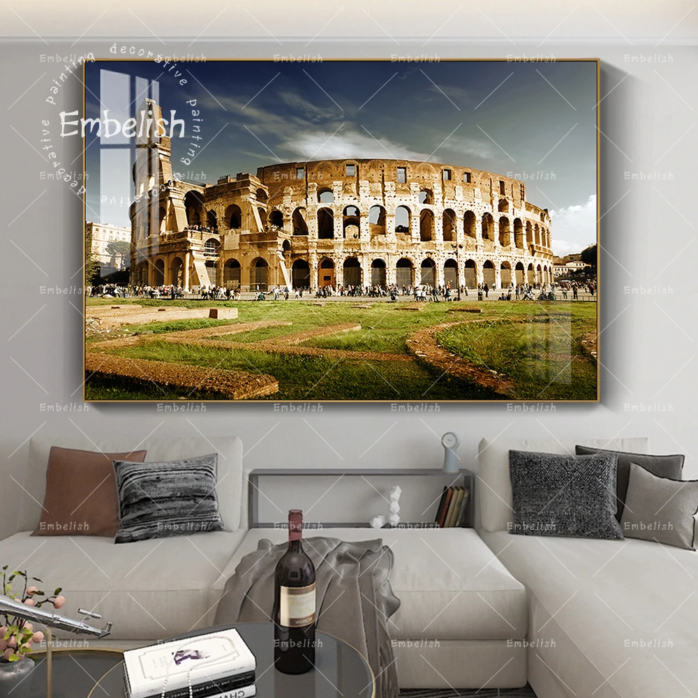 

Embelish Hot Selling Rome-Italy-Travel Landscape Wall Art Posters For Living Room HD Canvas Oil Painting Home Decor Pictures