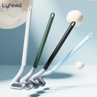 lyfead long toilet brush silicone toilet cleaning brushes handle toilet for bathroom tools wall hang cleaning kit wc accessories