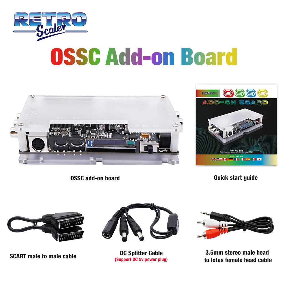 RetroScaler OSSC Add-on Board Line doubler and Smoothing Mod