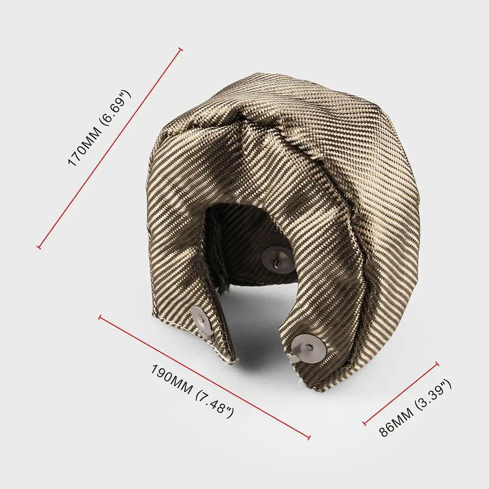 T3 T25 T28 GT25 28 30 35 Titanium Lava Fiber Turbo Blanket Heat Shield Barrier Turbocharger Cover Wrap Thermal Protection | Автомобили и