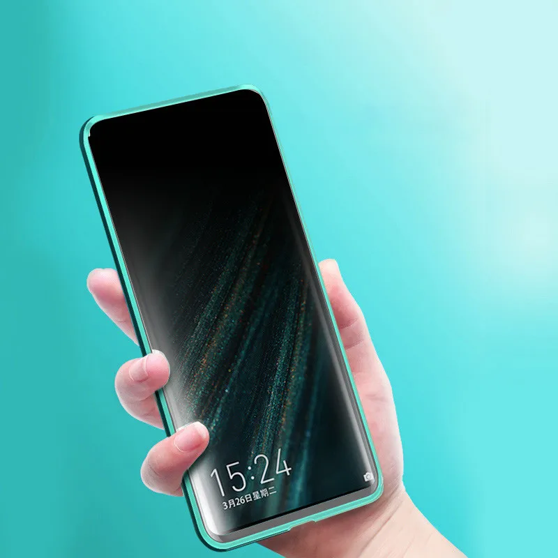Магнитный металлический чехол из закаленного стекла для Huawei P40 lite P30 Pro P20 Mate 30 20