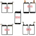 Сенсорная панель для Caterpillar CAT B15 S30 S40 S50 S60 сенсорный экран объектива сенсорный экран Переднее стекло дигитайзер без ЖК-дисплея