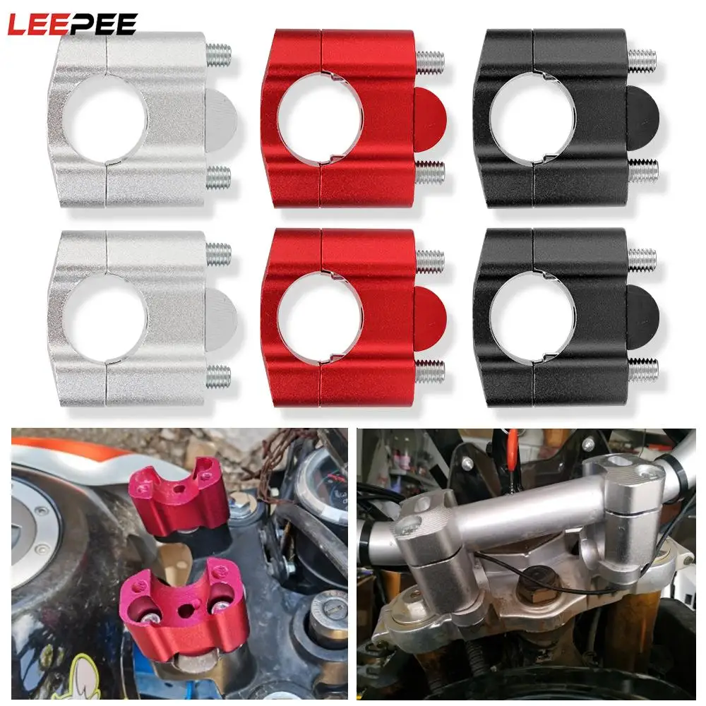 

For 7/8" Motorbike Handlebar Risers Adapter 22mm 28mm Off Road Motorcycle Bar Clamps Motorcycle Handlebar Clamp 1 Pair