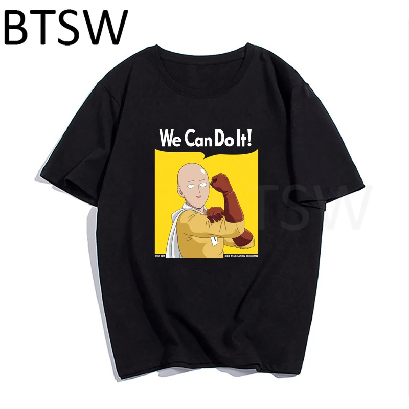 

Manga One Punch Man Saitama TShirt Men Summer Casual Loose T-shirt Cotton Quality Japanese Cartoon Anime Top Tees Men Clothing