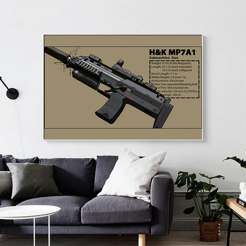 Настенное художественное оформление AK47 ролевая игра пистолет русское оружие