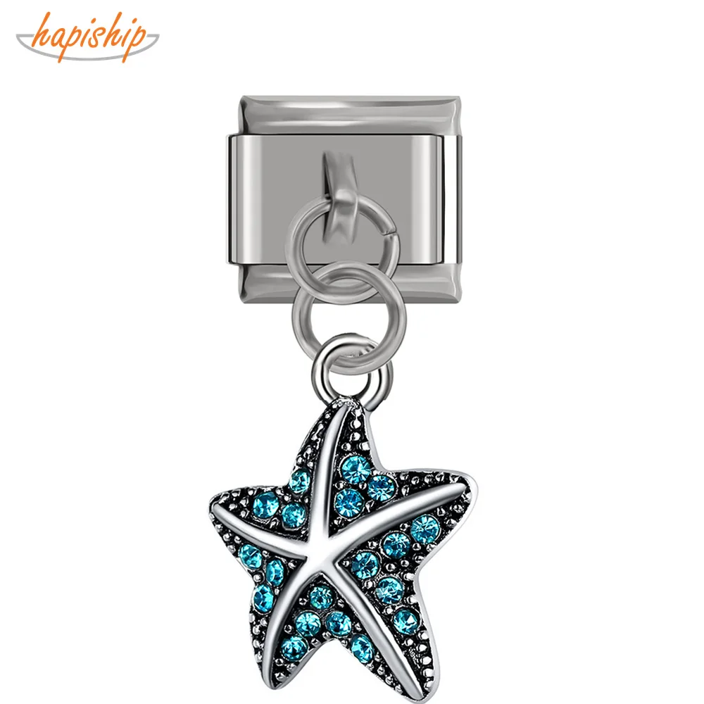 Hapiship новая ширина 9 мм оригинальная Маргаритка Морская звезда Стразы итальянский