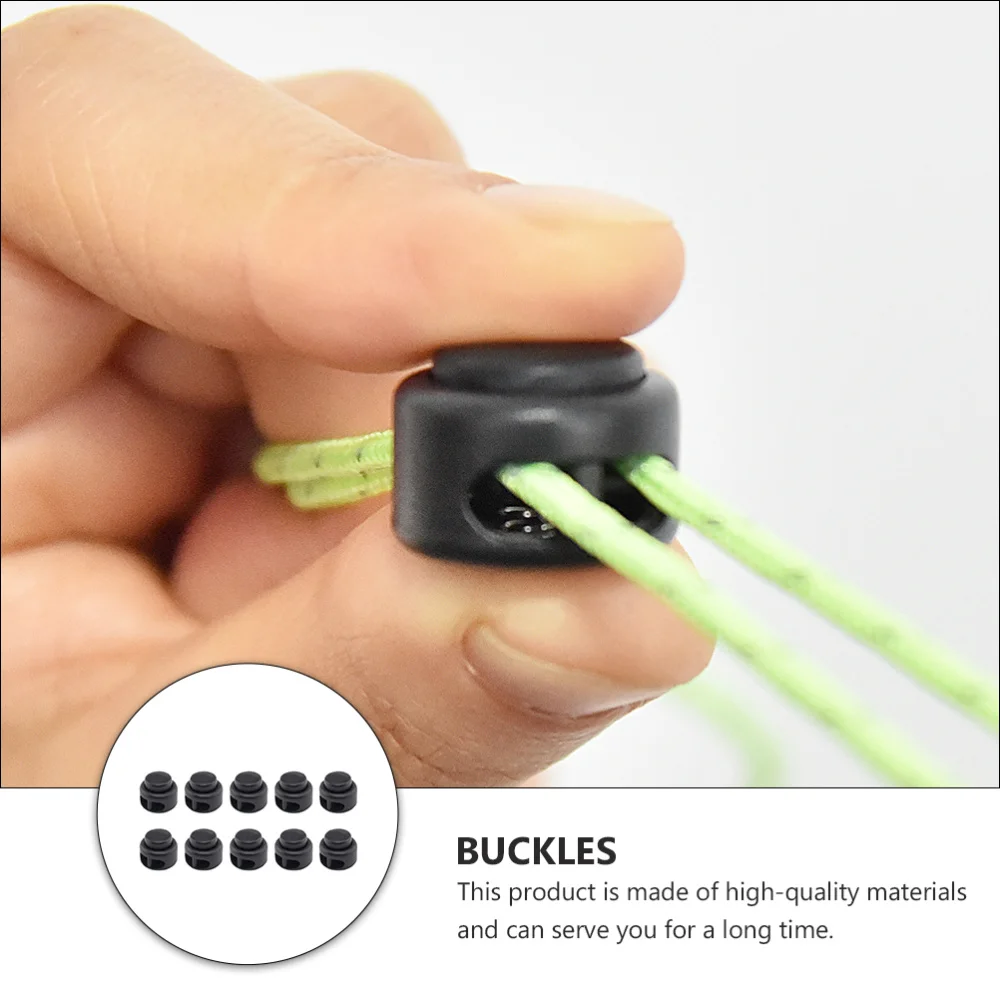 

10pcs Storage Drawstring Bag Buckle Spring Press Buckle for Outdoor