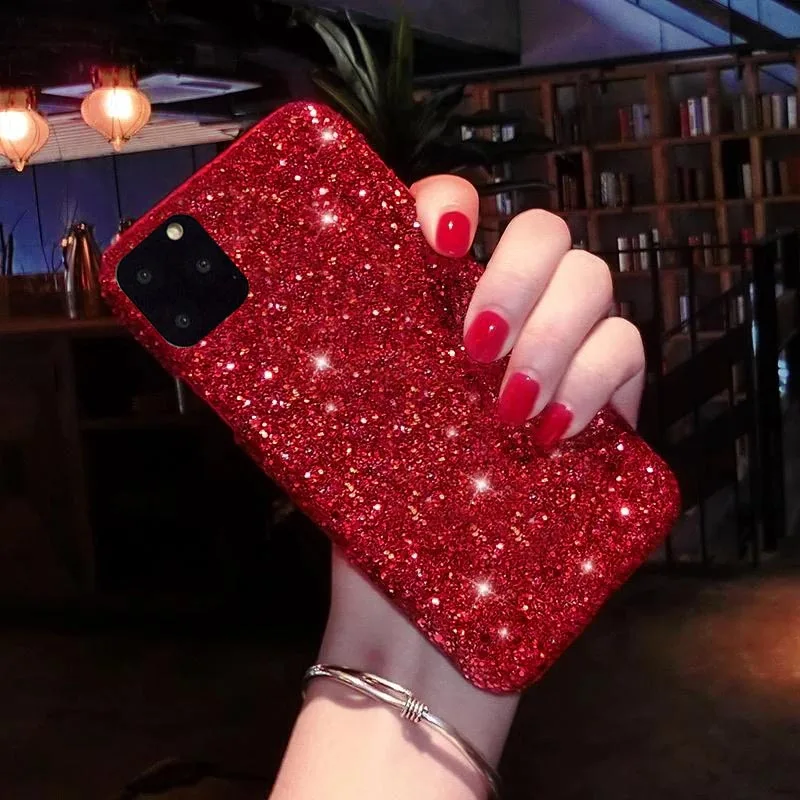 Чехол для телефона moskado iPhone 11 12 Pro Max XR X XS блестящий Блестящий сверкающий жесткий