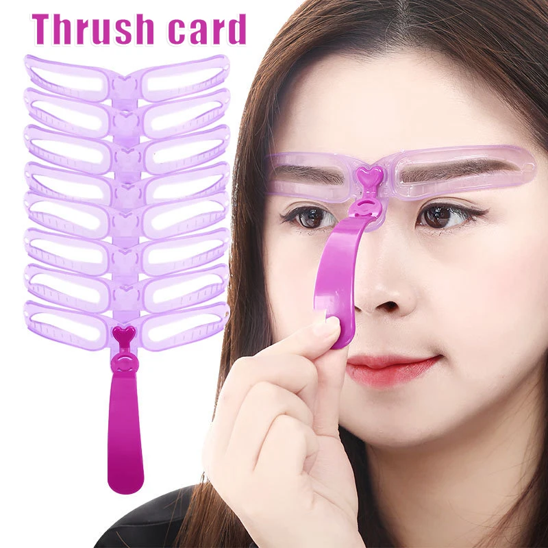 

Настраиваемый трафарет для бровей, вспомогательный инструмент для макияжа, руководство по рисованию, модель карточки, инструменты для маки...