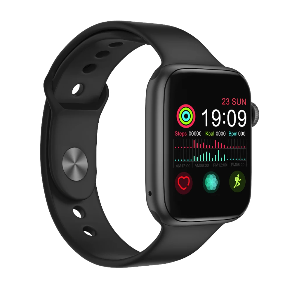 Black 1,5" умные часы для мужчин IWO 8 Plus, водонепроницаемые, с монитором сердечного ритма, артериального давления, женские Смарт-часы для Android IOS PK IWO 8 10 11 - Цвет: Black