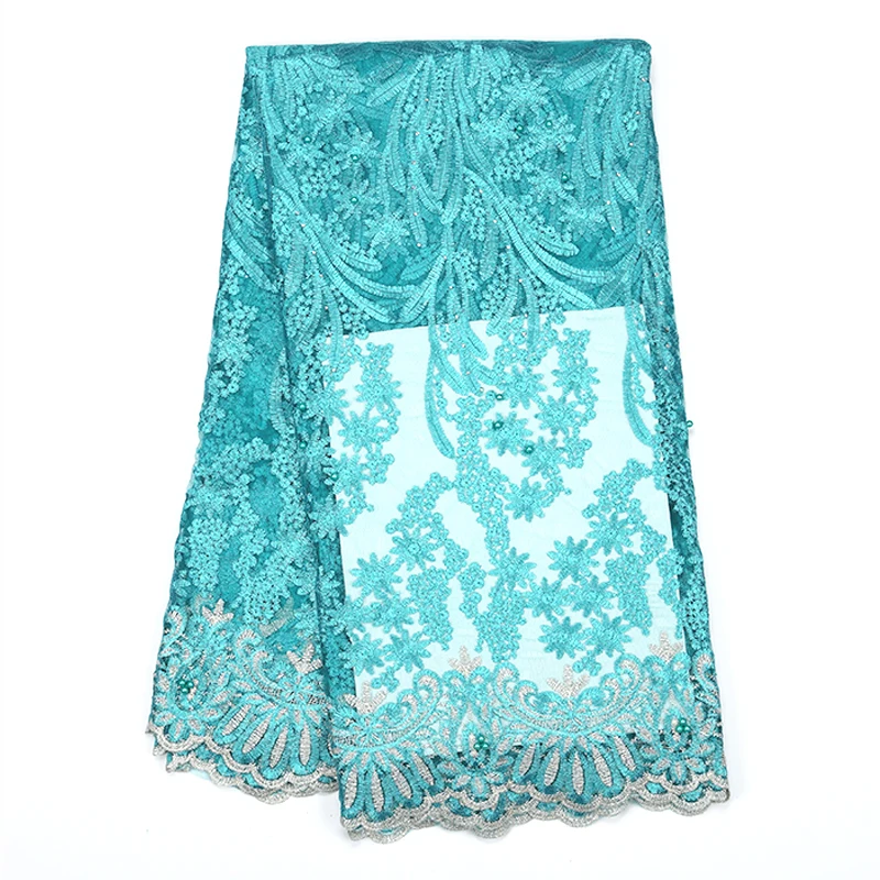 Высококачественное Кружевное французское нигерийское кружевное платье из