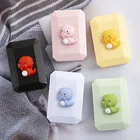 Портативный контейнер для хранения контактных линз, органайзер, милый мультяшный динозавр, девушка, женщины, футляр для контактных линз, контейнер для контактных линз