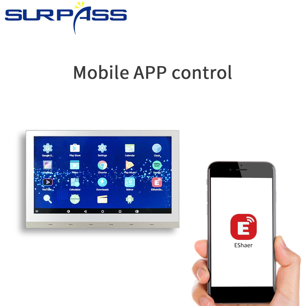 Мощный WiFi сенсорный экран умный дом стерео настенный усилитель домашний аудио