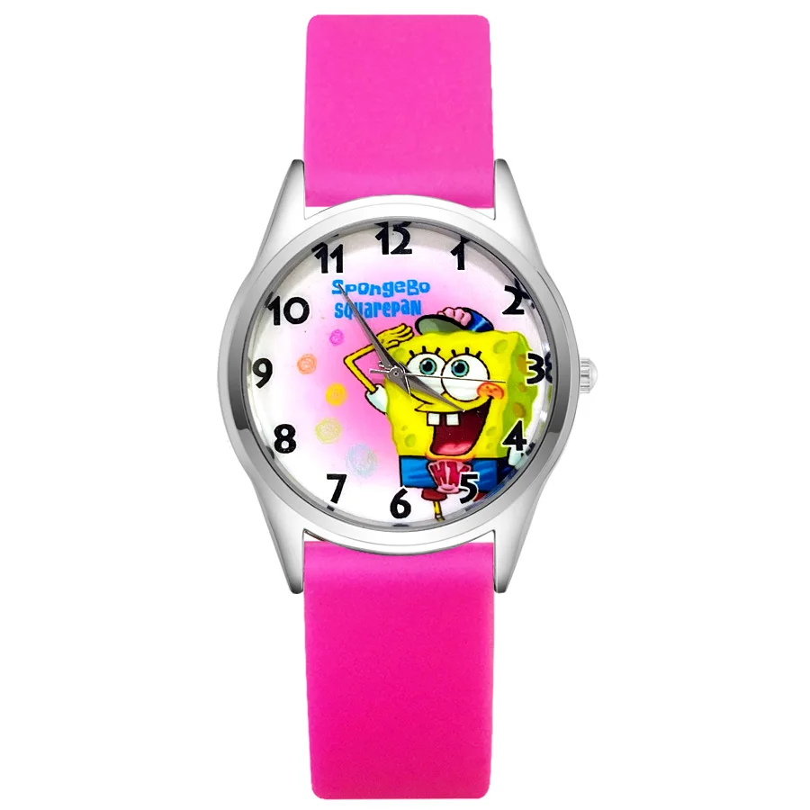 Часы Детские Мультяшные милые кварцевые мягкие с силиконовым ремешком для