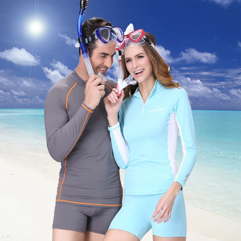 Dive & Sail Рашгард пара костюмов два купальника с длинным рукавом для дайвинга