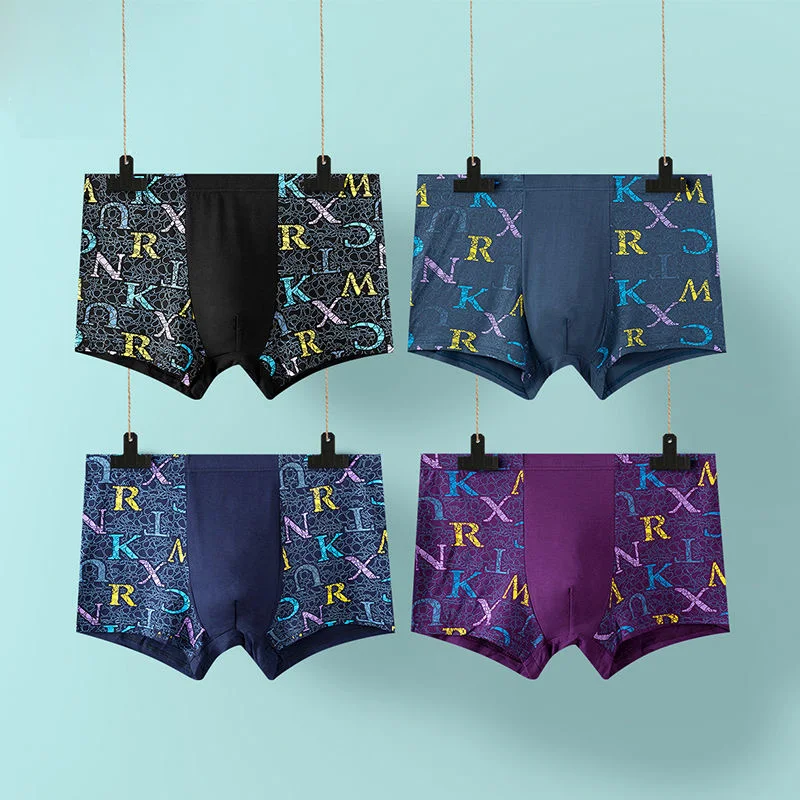 4pcs/lot Plus Size 6XL 7XL Male Panties Modal Boxers Underwear Comfortable Breathable Men's Underpants Brand Shorts Man Boxer