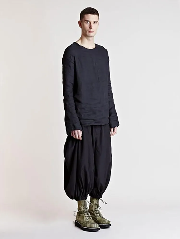 Новинка 2020 мужские волосы стилист модные повседневные брюки укороченные