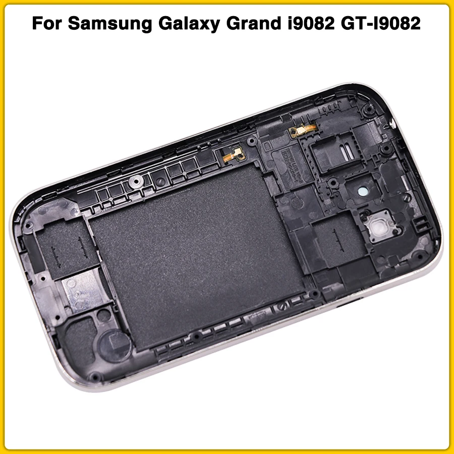 i9082 полный корпус чехол для samsung Galaxy Grand i9082 GT-I9082 Задняя крышка батареи+ средняя рамка Шасси