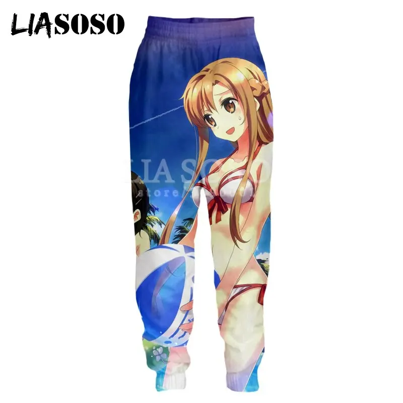 

Мужские и женские спортивные брюки с 3D-принтом, в японском стиле