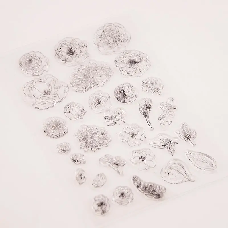 Flower Silicone Clear Seal Stamp DIY Scrapbooking Embossing Photo Album Decorative Paper Card Craft Art Handmade Gift | Дом и сад