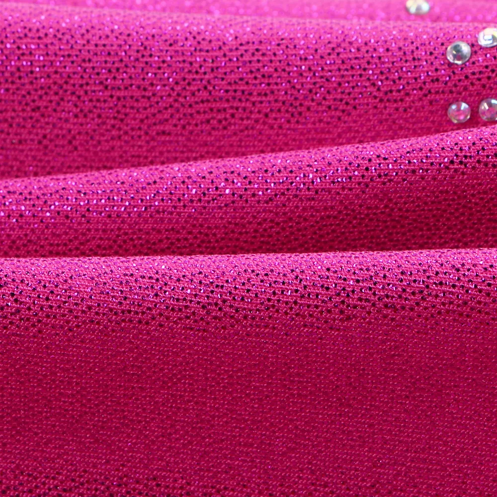 BAOHULU Blue Skinny Girls Shorts Baby Toddler Sports Gymnastics Dancing Shorts Sparkly High Elastic Pants for Kids 4-12 Years