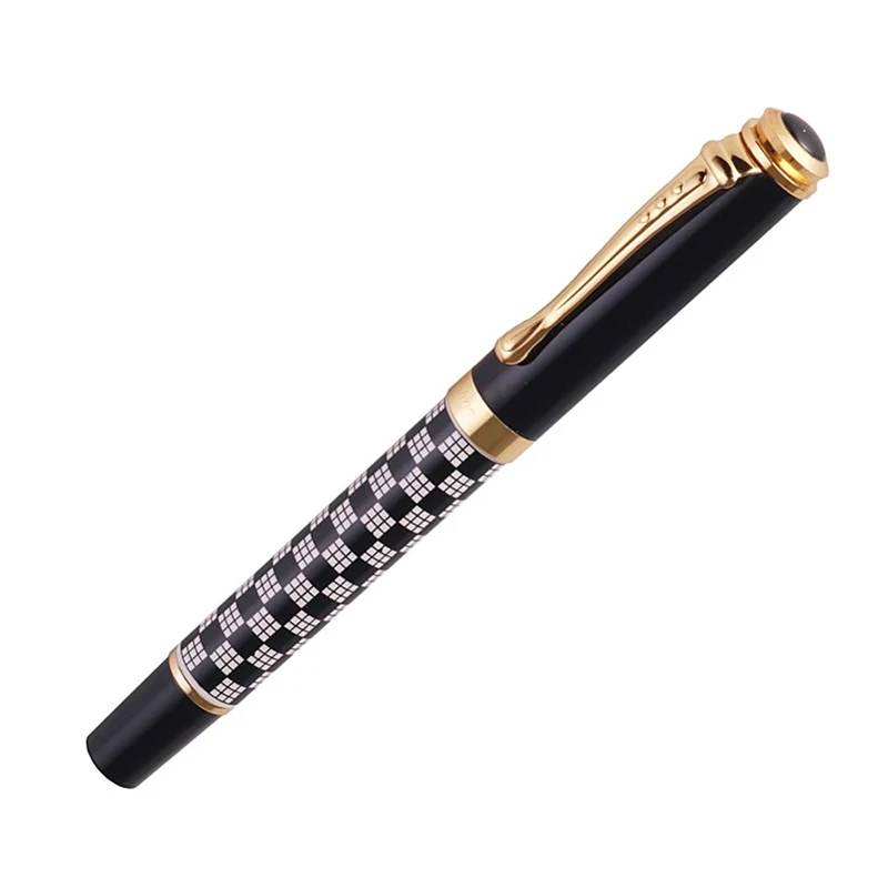 

Jinhao 500 пишущая иридиевая золотая ручка, перьевая ручка с наконечником 0,5 мм, черная, белая