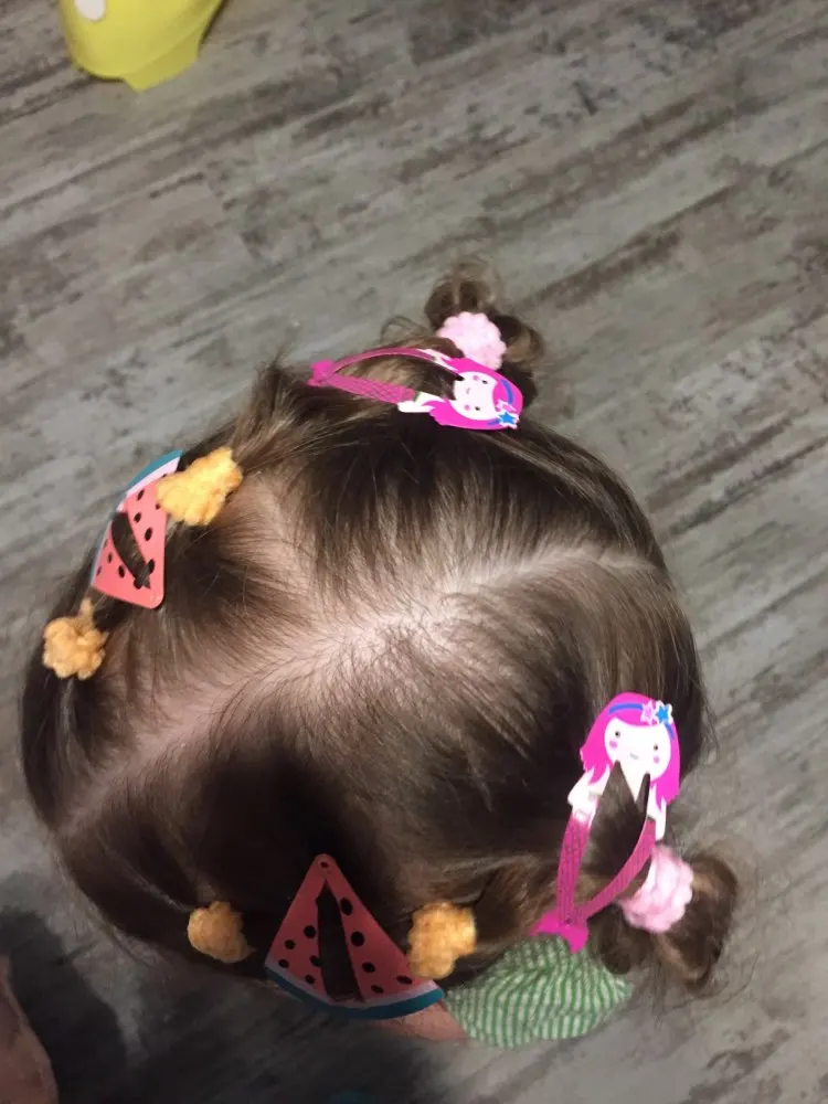 2 шт. милая заколка для волос девочек летняя повседневная одежда заколки розовая